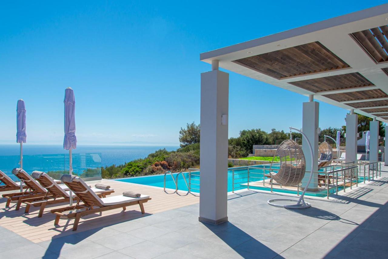 Villa Despina - Marathia View Private Luxury Villa Marathiász Kültér fotó