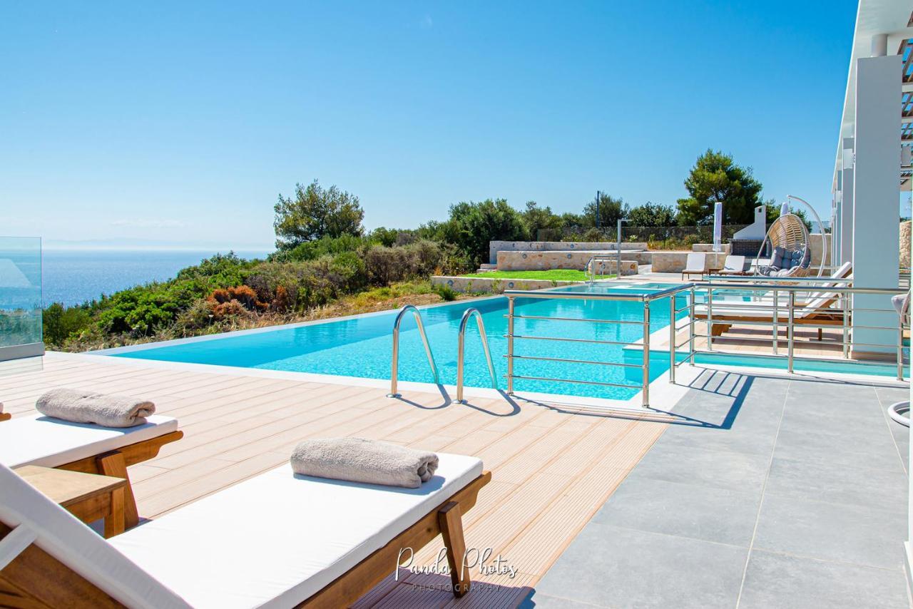 Villa Despina - Marathia View Private Luxury Villa Marathiász Kültér fotó