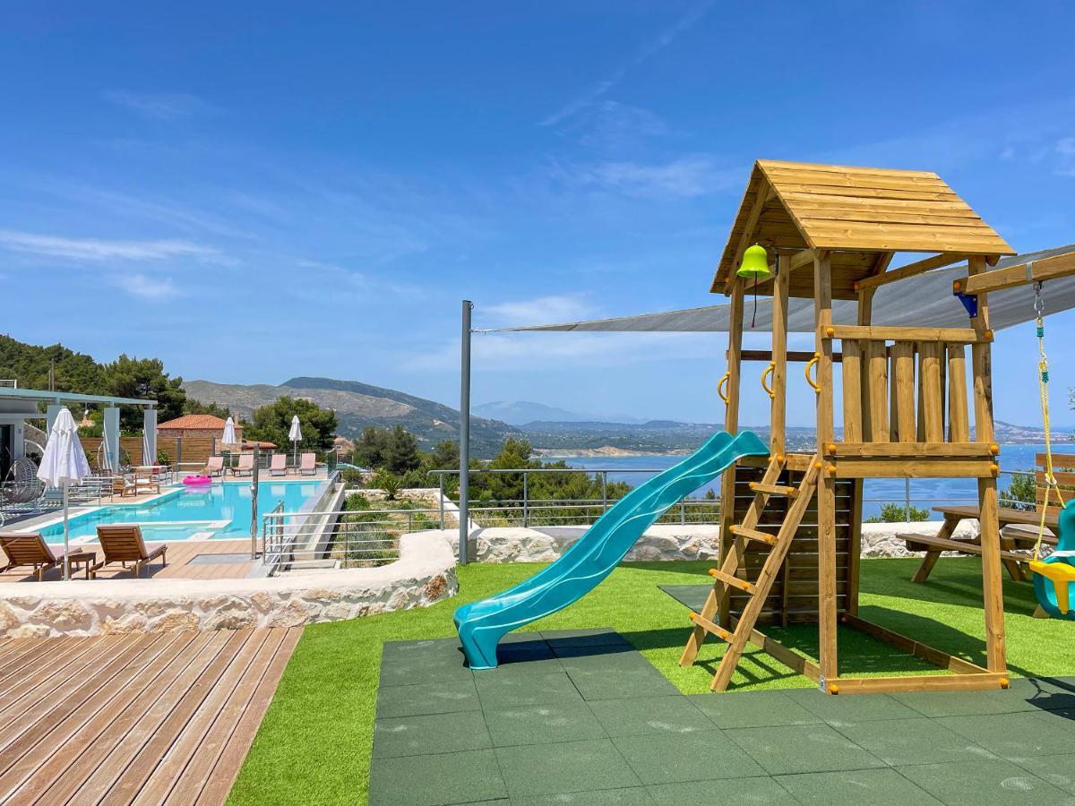Villa Despina - Marathia View Private Luxury Villa Marathiász Kültér fotó